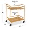 Best Choice Products 2-Tier Rolling Bar Cart Indoor/Outdoor w/ Storage Shelves, Wine Rack, Lockable Wheels